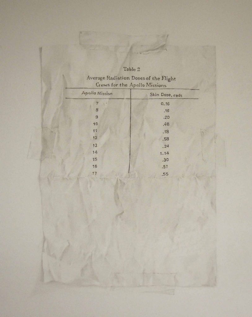 Apollo Radiation Chart - drawing by Penny McCarthy