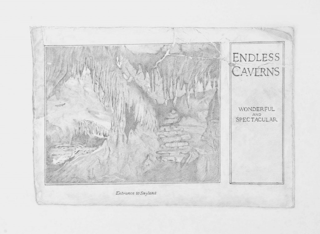 Endless Caverns - drawing by Penny McCarthy