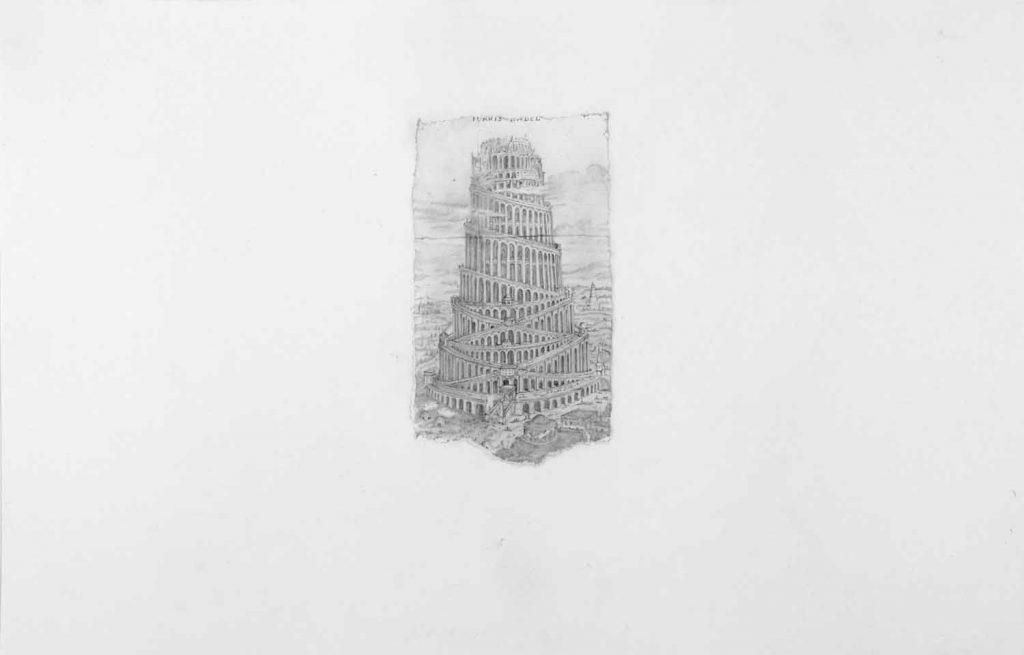 Tower of Babel - drawing by Penny McCarthy