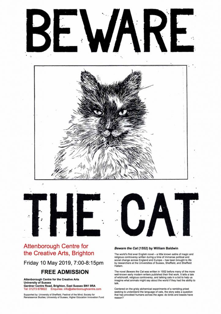 Beware the Cat Poster by Penny McCarthy