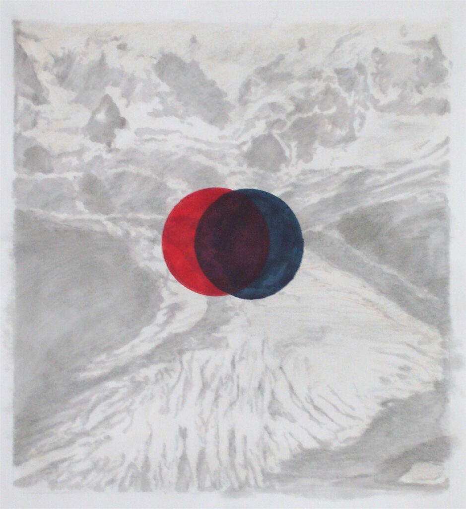 Mountain Eclipse 33 x 45 cm Pencil on paper 2020